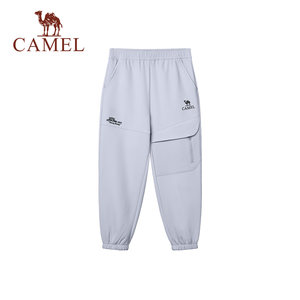 
Camel Children's Soft Shell Pants 2026 Autumn New Water-Repellent and Warm Outdoor Sports Pants for Boys and Girls with Foot-binding Charge Pants