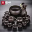 Haofeng retro cát tím kung fu trà bộ phong cách Trung Hoa nhà phòng khách văn phòng ấm trà trà bát uống trà bộ ấm trà đạo tử sa