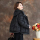 Black goose down jacket official flagship store authentic women's brand 25 new middle-aged mother hooded winter coat