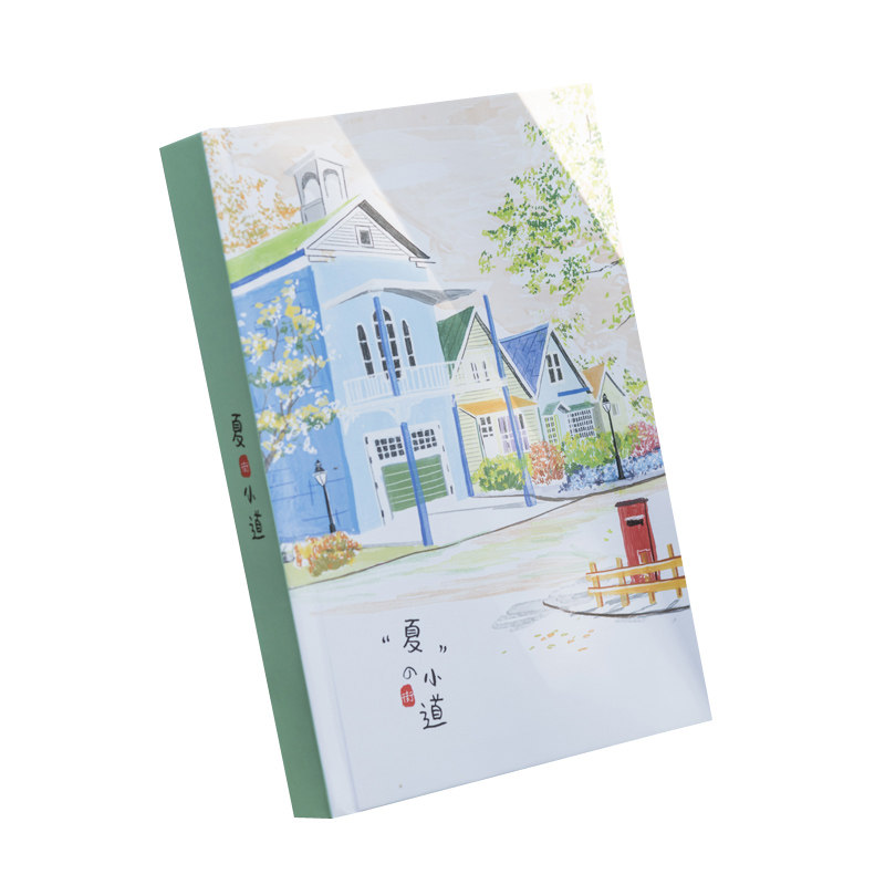 소녀들을 위한 일본과 한국 스타일의 신선한 컬러 페이지, 아름다운 일러스트, 일기, 두꺼운 노트, 학생 문구 선물-