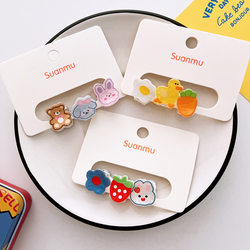 Korean-Style Cute Cartoon Small Mini Hair Clips for Children, Kindergarten Baby Hair Clips, Hair Accessories for Girls