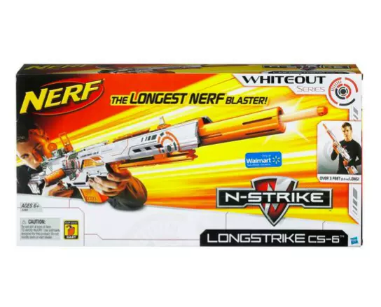 N Strike Whiteout Nerf Whiteout Deploy NERF熱火LongStrike CS-6