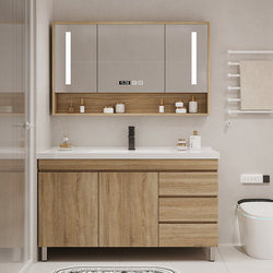 Ceramic Integrated Basin Floor-Standing Smart Bathroom Cabinet Combination Toilet Washbasin Face Wash Basin Countertop Basin Bathroom Cabinet