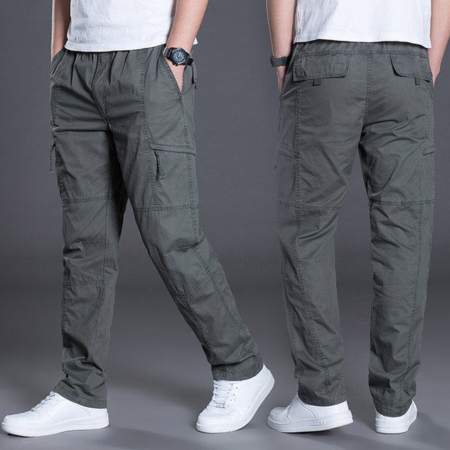 Summer thin youth straight sports pants outdoor casual pants men's ...