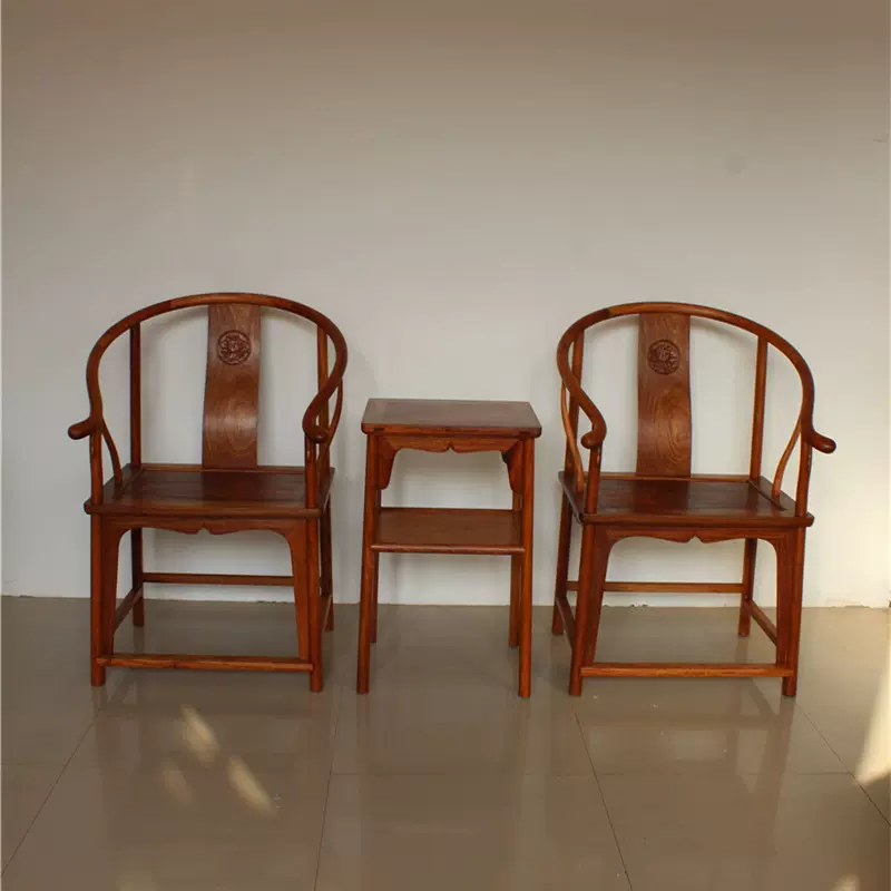 花梨木明式圈椅王世镶安思远香港复苏比款圈椅