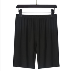 Men's thin modal pajamas five-quarter pants large size middle-aged casual loose home shorts beach pants can be worn outside