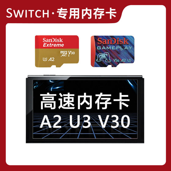 
Special shot of Switch memory card Sandisk 128G 256G 512G 1T
