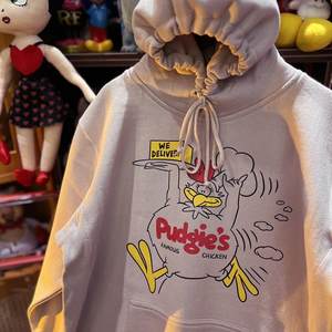 复古做旧 vintage 趣味厨师鸡 加绒加厚连帽套头男女卫衣情侣