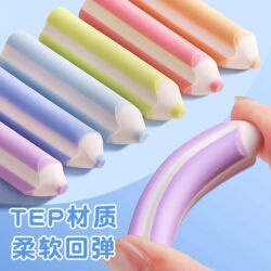 Cute Cartoon Eraser with Low Residue, Super Clean, Leaves No Marks, Suitable for Elementary School Students, Kindergarten Children, and Art Sketching