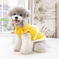 Autumn and winter thickened bow vest vest