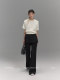 DH OFFICIAL Large flower embroidered round neck sweater Korean skin-friendly simple