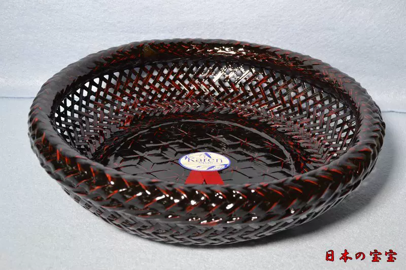 △801575/06△古唐木紫檀製刳貫長方型煎茶盆622g/