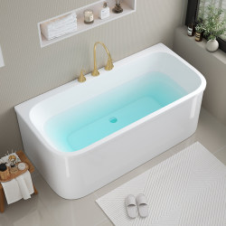New Square Bathtub for Home Adult Independent Integrated Insulation Small Apartment Hotel B&B European Style Acrylic Bathtub