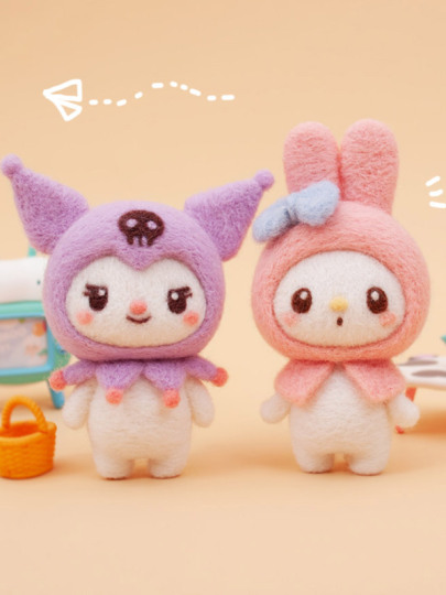 サンリオ クロミ メロディ ウールフェルト ポケ素材パック - DIYドール