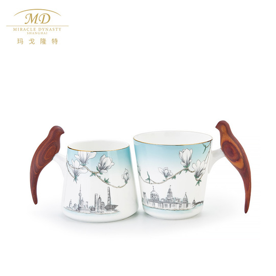 ボーンチャイナティーセット - ミラクルダイナスティ 幸せな鳥のデザイン