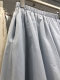 Solid color Korean lace skirt for women in spring and summer new high-waisted A-line skirt mid-length pocket temperament umbrella skirt
