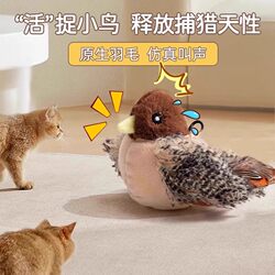 Cat Toys Self-Entertainment Gadget Teasing Stick Realistic Chirping Bird Mouse Bite-Resistant Sound-Making Cat Supplies Collection