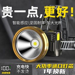 Mingjiu Ultra-Bright Headlamp with Long-Lasting Battery Life, Induction Fishing Headlamp for Night Fishing