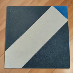 Cement Blue Color Indoor and Outdoor Wall and Floor Tiles, Wear-Resistant, Non-Slip, Moisture-Proof, Nanyang Retro Handmade Cement Tiles 20*20