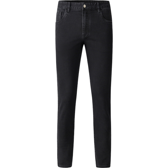 
HIM Han Chong Small Foot Slim Jeans Men's Classic High-End Simple Black Casual Pants 2025 Autumn