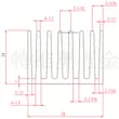 Tản nhiệt hợp kim nhôm 28 * 28 * 20mm nhôm tản nhiệt cầu bắc và nam bộ tản nhiệt điện tử công suất cao màu đen có thể được tùy chỉnh quat tan nhiet 12v Linh kiện tản nhiệt