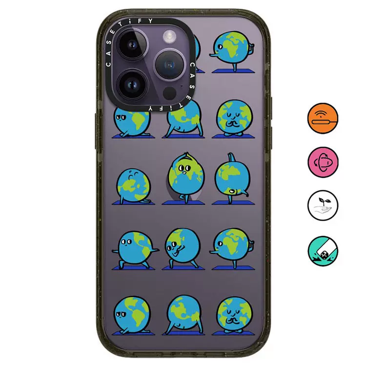 香港代購casetify Earth Yoga地球瑜伽適用iPhone15/14/13/12/Pro/Max