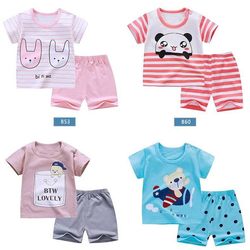 Short-sleeved summer baby pure cotton 6-year-old children's clothing