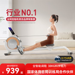 Merrick Ultra-Fat-Burning Rowing Machine for Home Use, Smart Magnetic Control Silent Rowing Machine for Aerobic Fitness Q1S