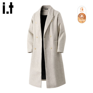 
it:5cm/FIVECM quilted thickened long woolen coat for men and women 2025 winter suit collar woolen coat