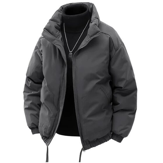 
Winter thickened down cotton coat for men 2025 new versatile cotton coat jacket trendy couple style warm cotton jacket