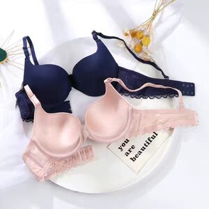Girl lace brahopper thick cup small chest gathered upper with steel ring light surface BRA collection parallel milk adjustment bra