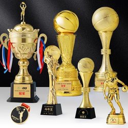 Basketball Crystal Trophy Competition Championship Three-Point King Assist Rebounder Mvp School Sports Meet Extra Large Size