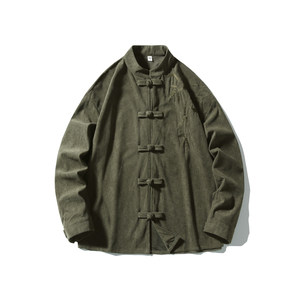 
2025 Spring New Chinese Tang suit long-sleeved shirt Chinese style men's embroidered national trend high-end jacket retro top