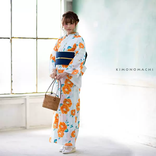 本麻　夏着物　薄物　小紋 cf005275_1.jpg