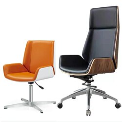 Boss Chair, Happy Song Office Chair, Manager Chair, Modern Lacquered Conference Table, Swivel Chair, Leather Computer Chair, Comfortable for Long Sitting