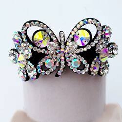 Rhinestone Crown Artistic Gymnastics Dance Cheerleading Hair Tie Figure Skating Hair Accessories Bun Hair Rope