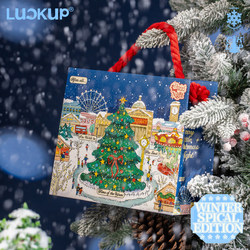 Luckup Christmas Gift Bag Gift Packaging Bag Shoe Box Bag Christmas Tote Bag Paper Bag