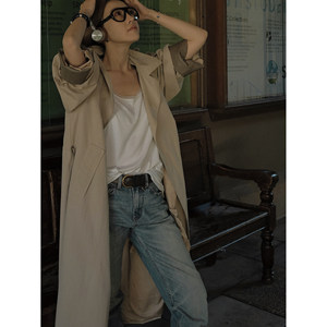 MOERSHOP 'Super Lightweight CP Group' Sleeve Long Windbreaker Single Breasted Design Jacket Top