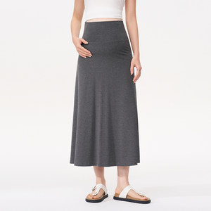 
ellieluke Maternity Skirt Straight Long Skirt Small Pregnant Mother Wear Summer Thin Spring Clothes
