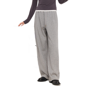 
Zihan wide-leg floor trousers for women in autumn new style relaxed commuting casual sports style loose slim trousers