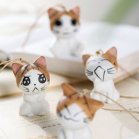 Ceramic Jewelry Cheese Cat Sunny Day Doll Wind Chimes