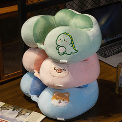 Double Hump U-Shaped Pillow Neck Pillow for Students, Adults, Travel, Office, Neck Support Pillow, Cervical Headrest, Sleeping U-Shaped Pillow