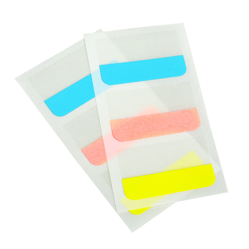 델리 25904 인덱스 라벨 인디케이터 마크 탈착식 분류 스티커 메모지 형광 스티커-