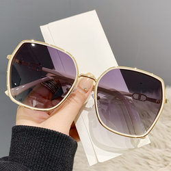 2025 New Korean Style Retro Sunglasses for Women, Trendy, Slimming, Fashionable, High-End, Street Style, Prescription Sunglasses