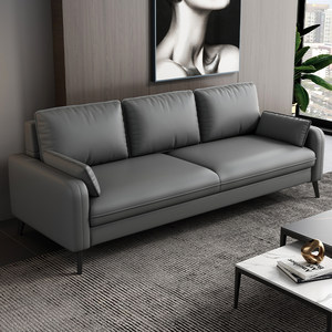 Modern simple office small apartment sofa rental room clothing store hotel apartment reception area double three-person sofa