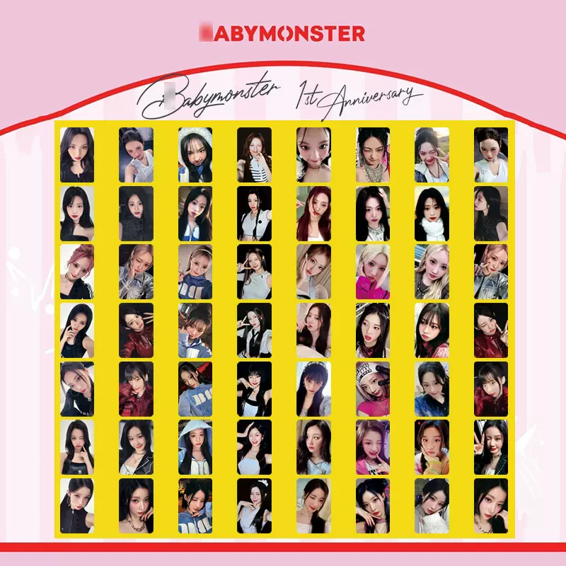 怪宝BABYMONSTER 1ST ANNIVERSARY一周年单人卡ASA申厦蓝明星小