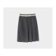 Irregular pleated skirt 2025 autumn and winter new versatile light luxury mid-length skirt casual temperament skirt
