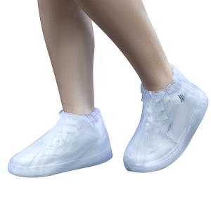 Rain boot cover rainproof thickened men and women wear-resistant anti-slip outdoor rain boots transparent disposable waterproof shoe cover