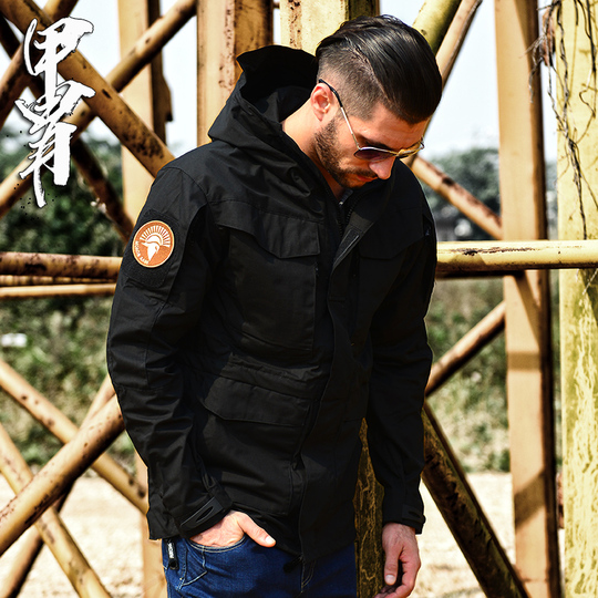 military style windbreaker