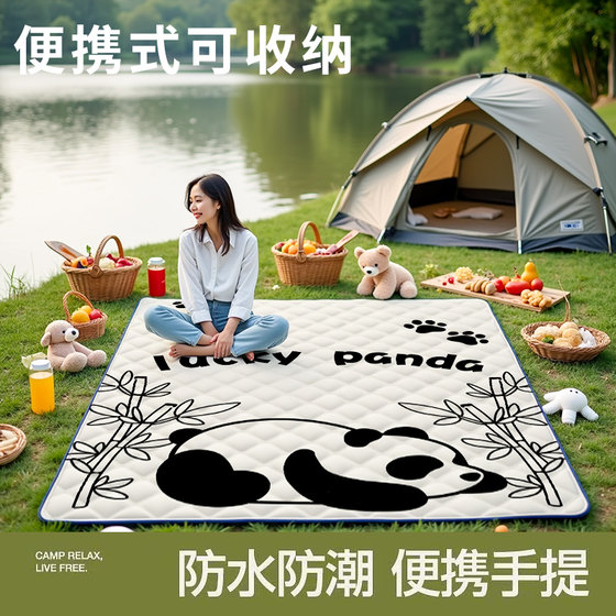 
Picnic mat waterproof moisture-proof mat thickened spring outing lawn outdoor camping tent portable picnic cloth floor mat beach